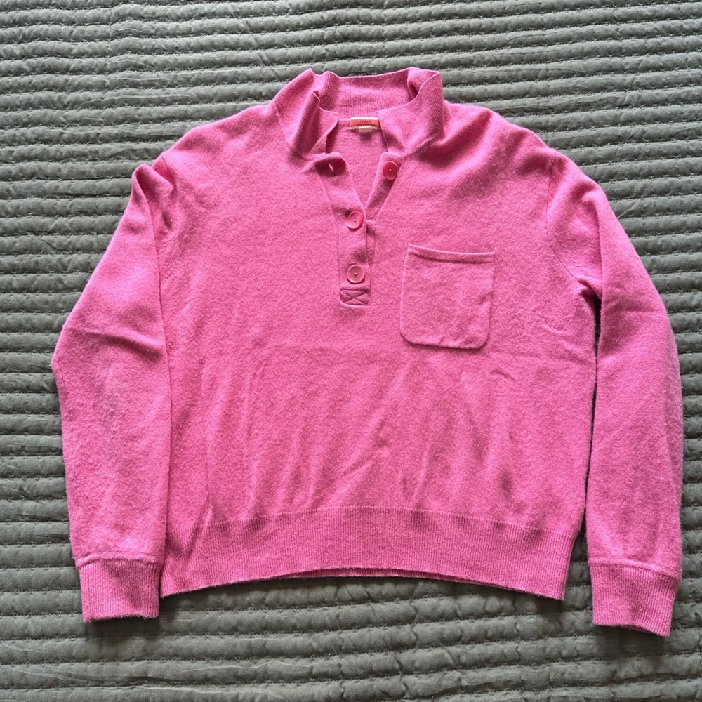 J.Crew Pink Flamingo Women’s Cashmere Sweater - Picture 1 of 7